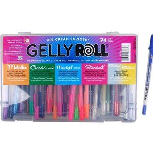 SAKURA Gelly Roll Gel Pens - Ice Cream Smooth - Set of 82 (8 EXTRA) MOST NEW